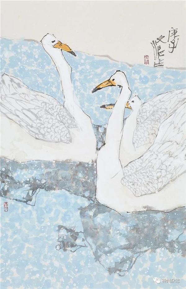 访著名画家江文湛：墨色韵致 花鸟无双