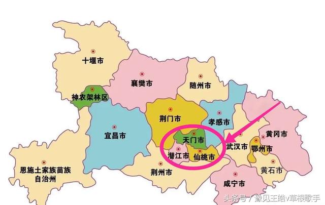 天门潜江和仙桃市，面积都较小且集中，各都有一所高校