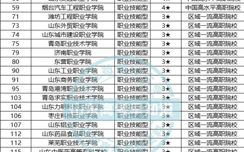 山东高职学校(山东高职学校排名前十)