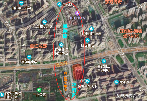 8号线旁，709万/亩，曲江这块地终于被拍了，要建超高层