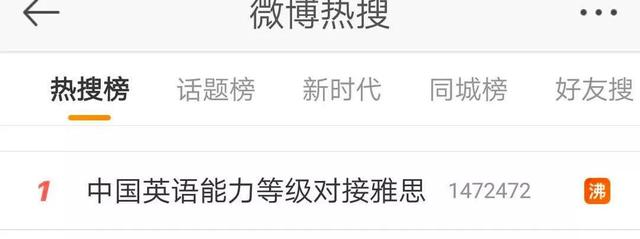 热搜第一！中国英语能力**对接雅思，四级对应4.5分！新考试也将来了