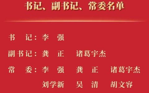 上海市委最新任命结果公布
