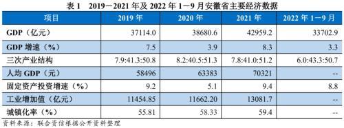 地方政府与城投企业债务风险研究报告——安徽篇