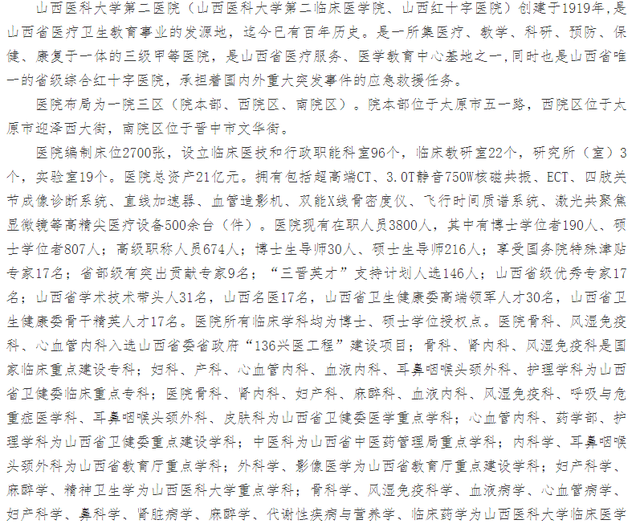 护理考研院校 | 山西医科大学