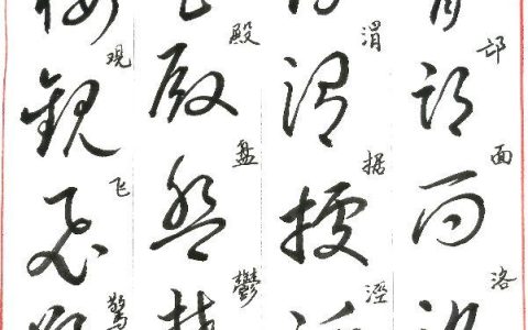 家字草书怎么样写，草书四千字字帖